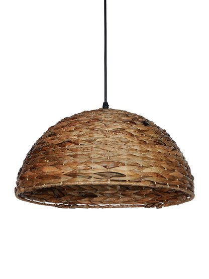 Rustic Natural Sea Grass Woven 1-Light Pendant – 38.1 cm