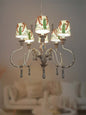 Distressed Grey Wood 6-Light Chandelier – 73.7 cm