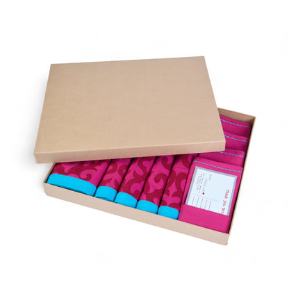Shyrdak Table Linen Gift Pack | Fuschia & Turquoise | 3 Combinations Available