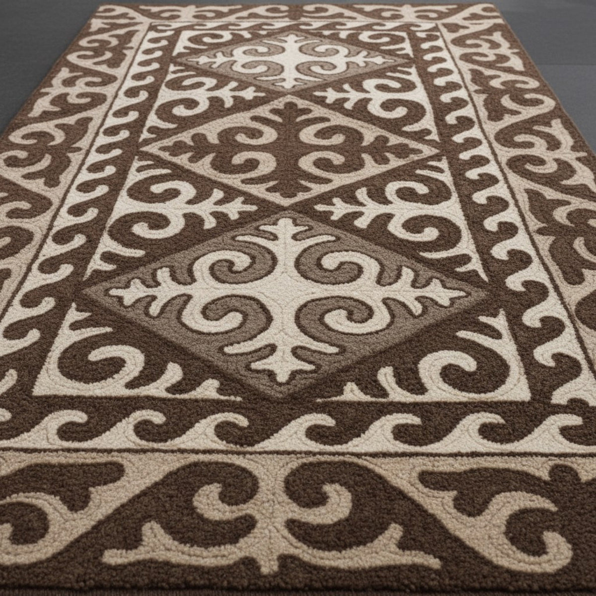 Shyrdak Hand Tufted Wool Viscose Blend Carpet