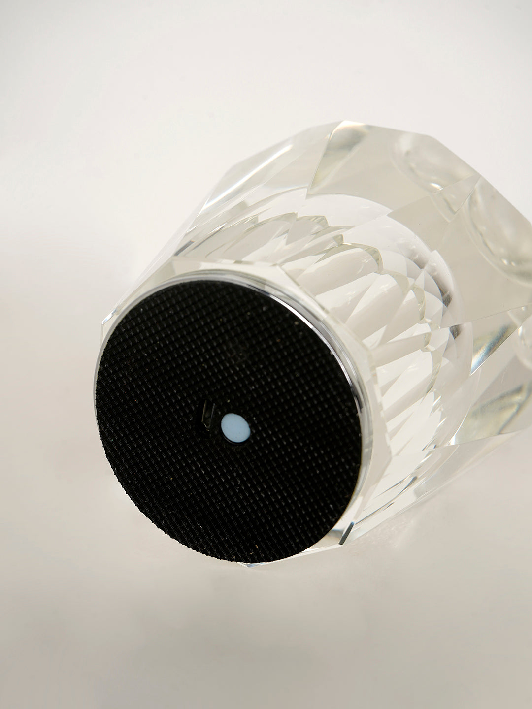 Clear Cut Crystal Solitaire Touch-Dimmable Rechargeable Mini Table Lamp - Modern Gem Accent Light