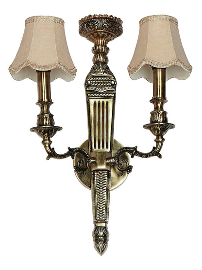 Brass Antique Aluminium 2-Light Wall Sconce – 61 cm
