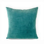 Teal Velvet & Linen Reversible Cushion Cover – 4 Sizes