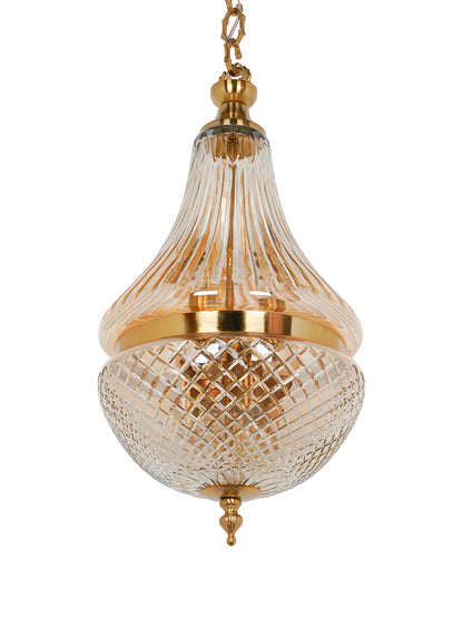Golden Luster Cut Glass 6-Light Pendant Light – 34.3 cm