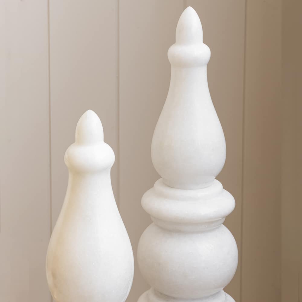 Gold Leafed Marble Temple Corner Sculpture Luxury Home Décor