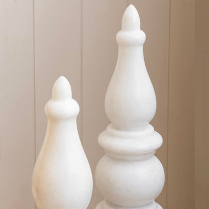 Gold Leafed Marble Temple Corner Sculpture Luxury Home Décor