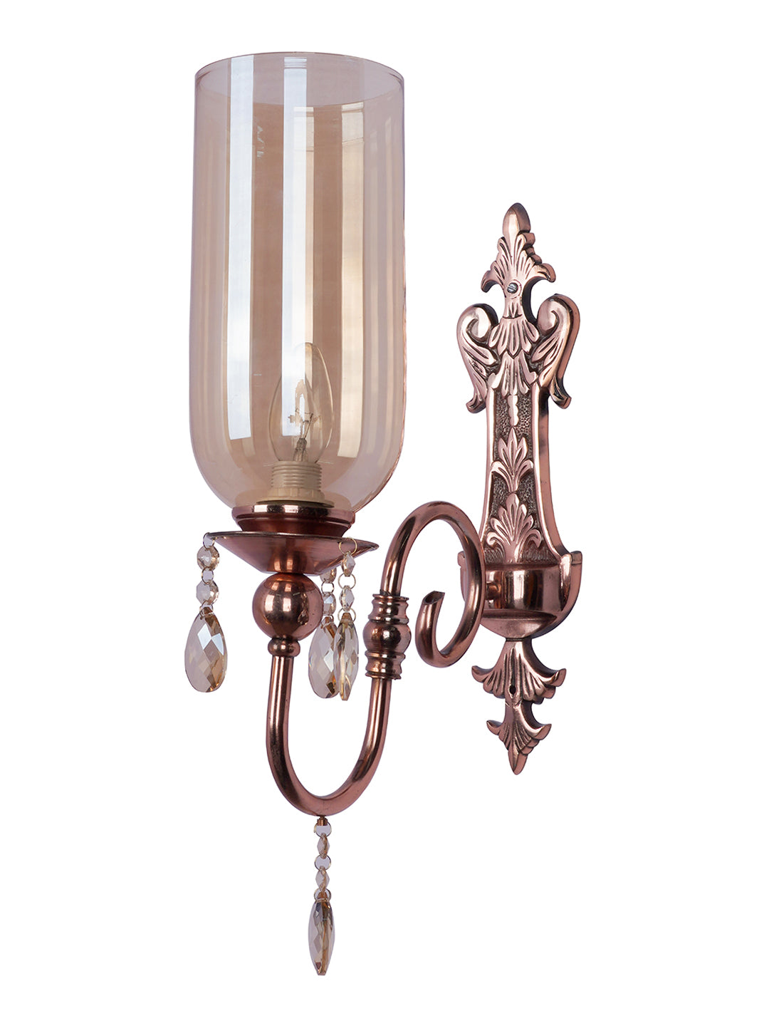 Copper Glass Mild Steel 1-Light Wall Sconce – 49.5 cm