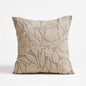 PURE ELEMENTS - Pure Linen Pillow Cover with Scandinavian Floral Aari Embroidery – 18x18