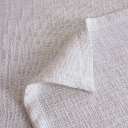 PURE ELEMENTS - Pure Slub Cotton White Table Cloth – Textured Finish | 2 Sizes