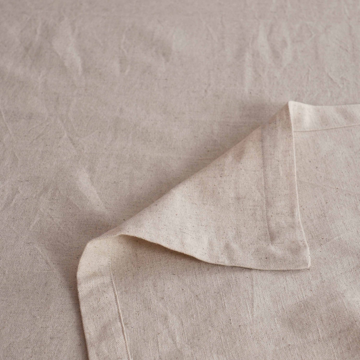 Pure Elements Cotton Flex Light Beige Table Cloth – Linen Look, Two Sizes