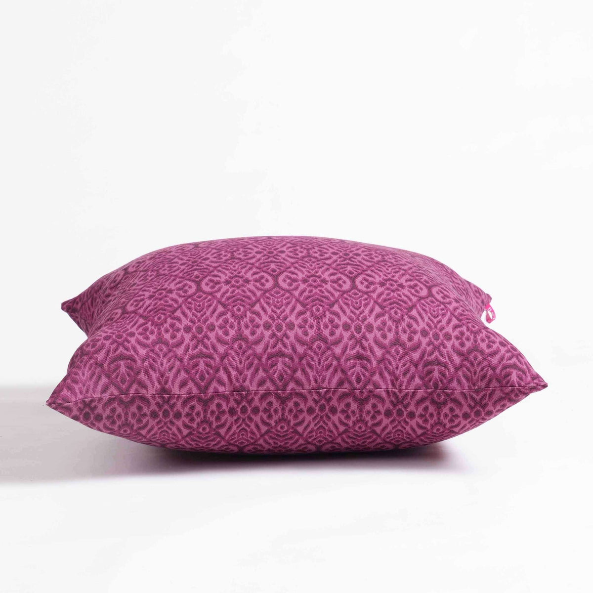 IKAT PRINT - Plum colour cotton Bed runner set - King / Queen / Twin Size