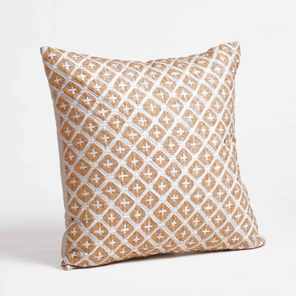 Pure Elements Hand-Interlaced Faux Raffia Pillow Cover 18x18