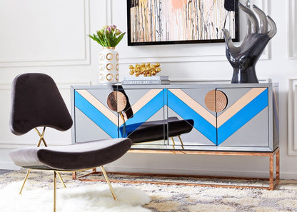 Velvet Upholstered Lounge Chair with Brass Crisscross Frame Gold Legs