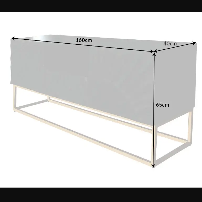 Wave TV Console dimensions