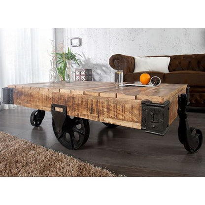 Handmade solid sheesham wood coffee table