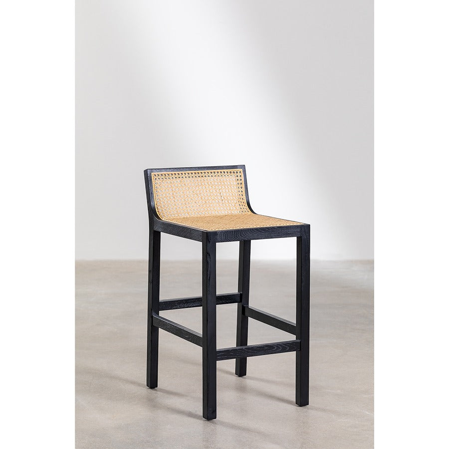 Rattan High Bar Stool