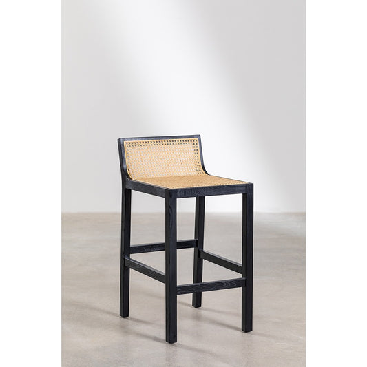 Rattan High Bar Stool