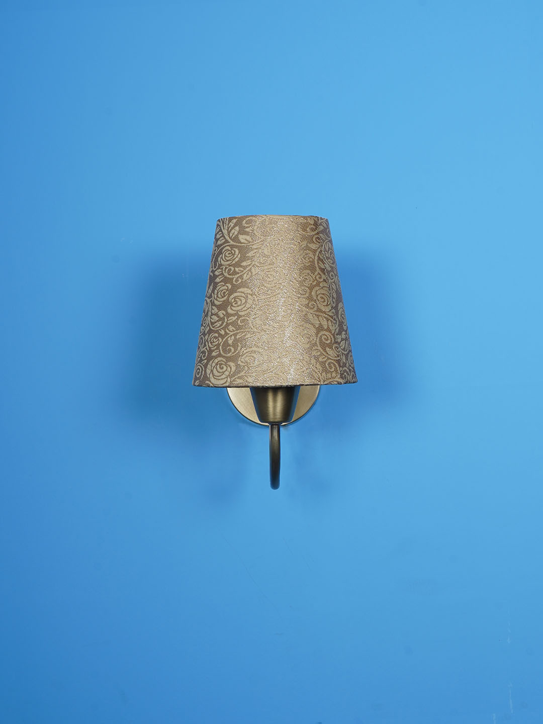 Brass Antique Fabric Brass 1-Light Wall Sconce – 25.4 cm