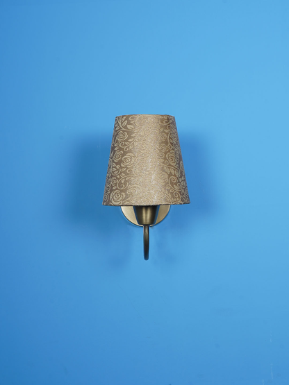 Brass Antique Fabric Brass 1-Light Wall Sconce – 25.4 cm