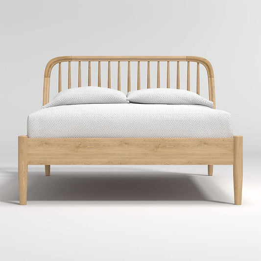 Bodie Premium Mango Wood Spindle Bed for Kids Natural Finish