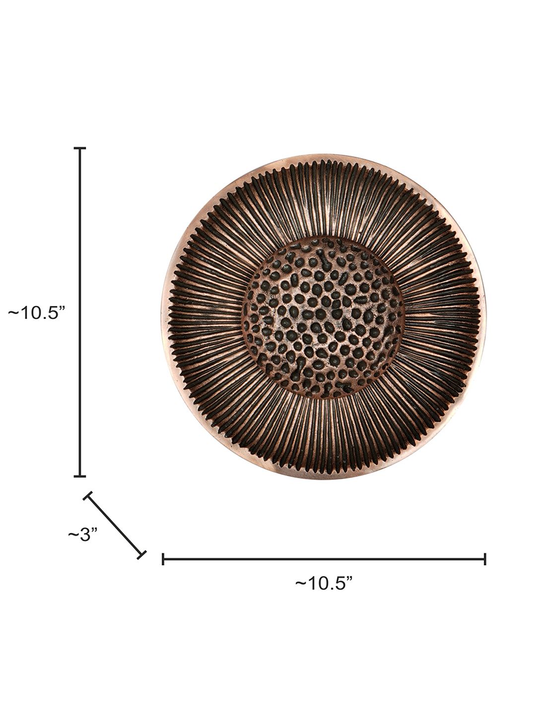 Modern Copper Eclipse LED Wall Sconce for Stylish Ambient Home Lighting