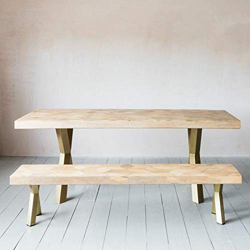 Dining Table & Bench | Golden Leg | Dinning Room Furniture | Custom Available