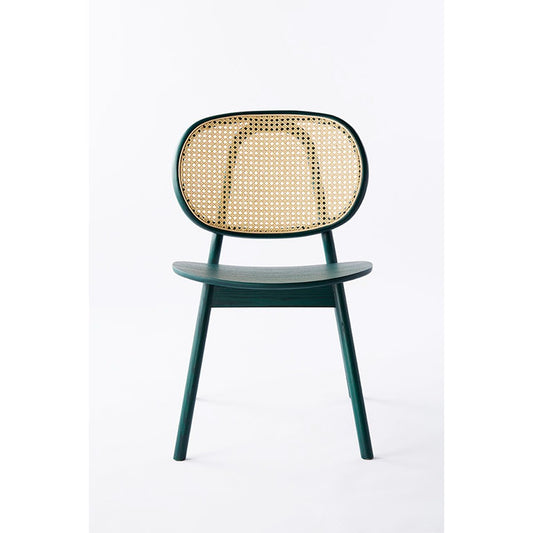 Bottle Green Cane Chair