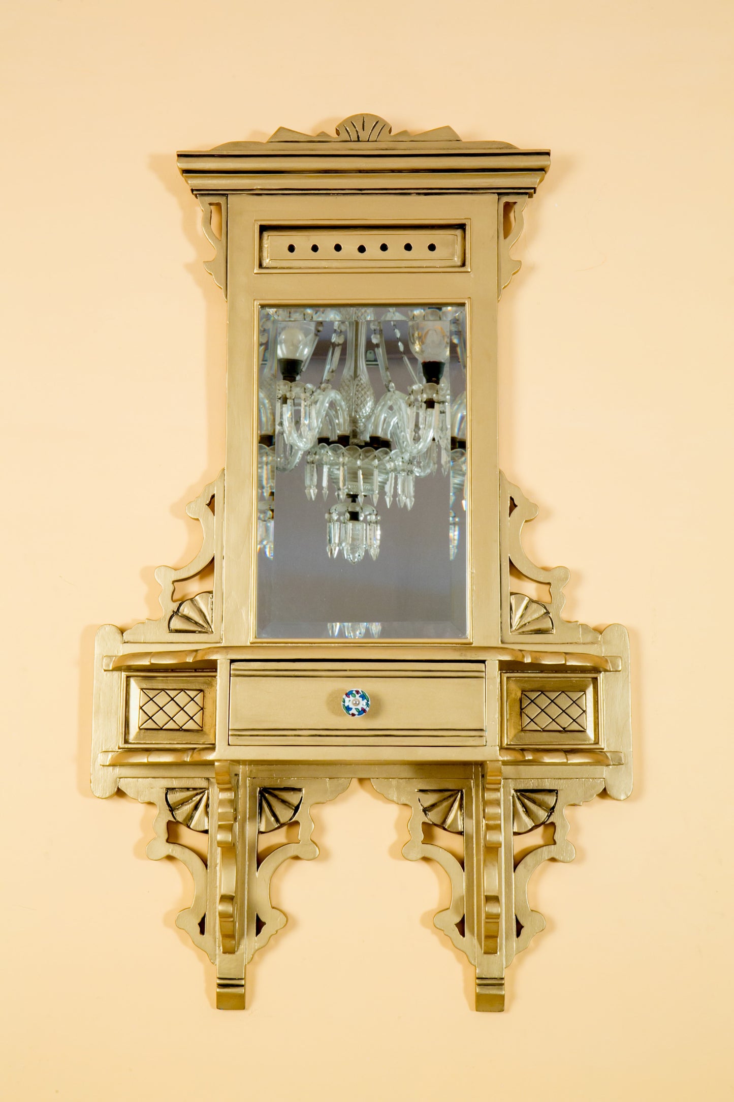 Hand crafted Teak wood Mirror
