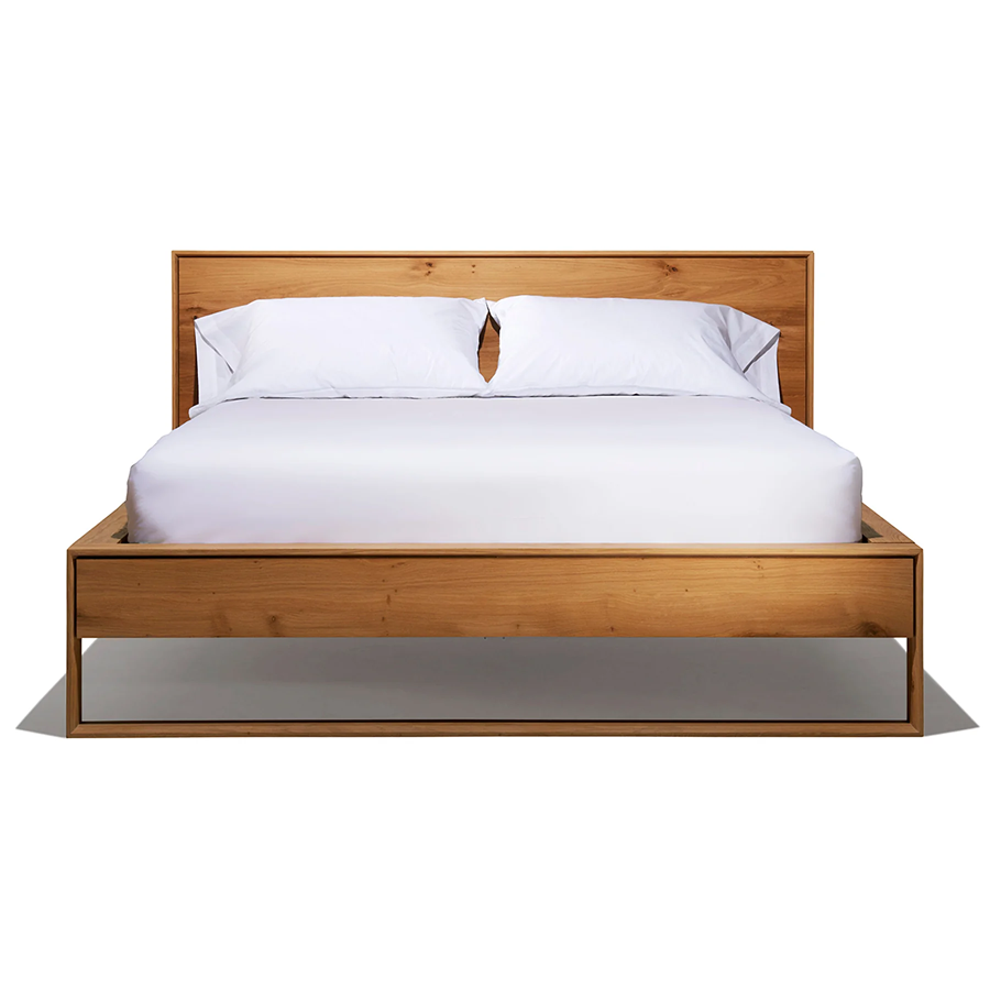 Nordic Acacia King Size Bed – Natural Finish, Premium Acacia Wood