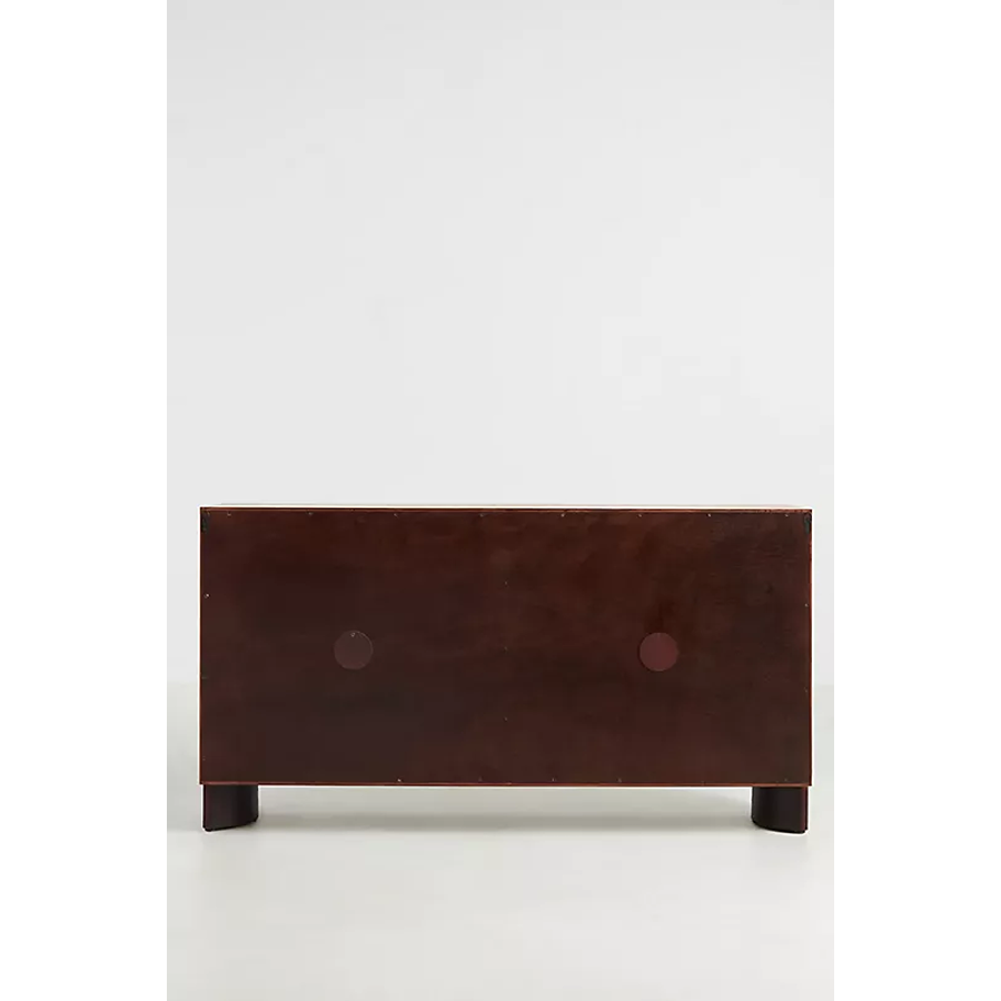 Pippa Deeply Carved Mango Wood Buffet with Antique Orange Finish