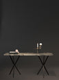 Versatile NEB Console Table with Architectural Cross-Leg Design for Modern Homes