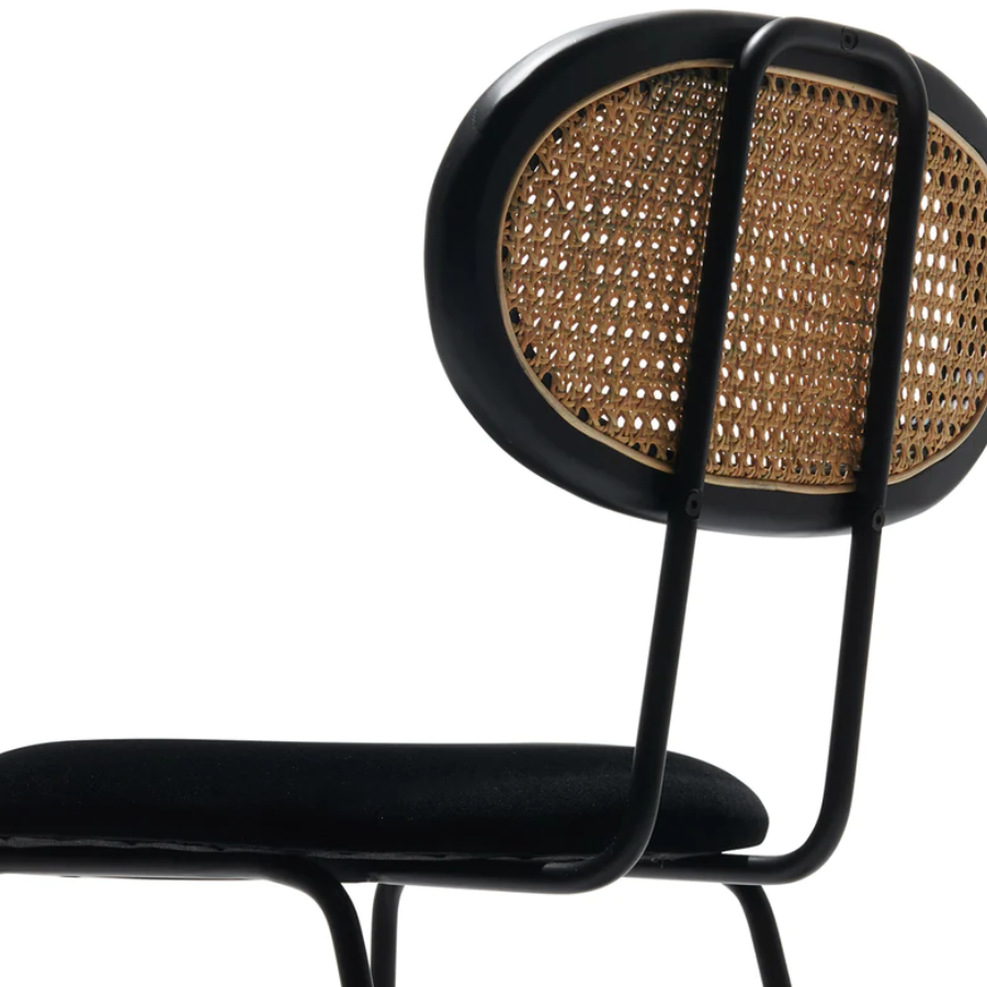 Rattan Back Bar Stool