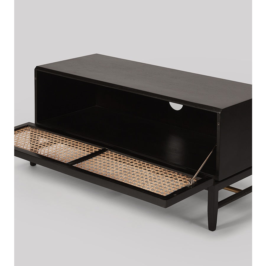 Rattan Tv Unit in Black