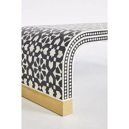 Moroccan Bone Inlay Coffee Table