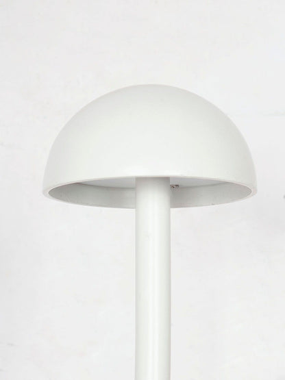 Fos Lighting Enoki Modern LED Mushroom Bollard Set, Off-White Outdoor Garden Pathway Lights
