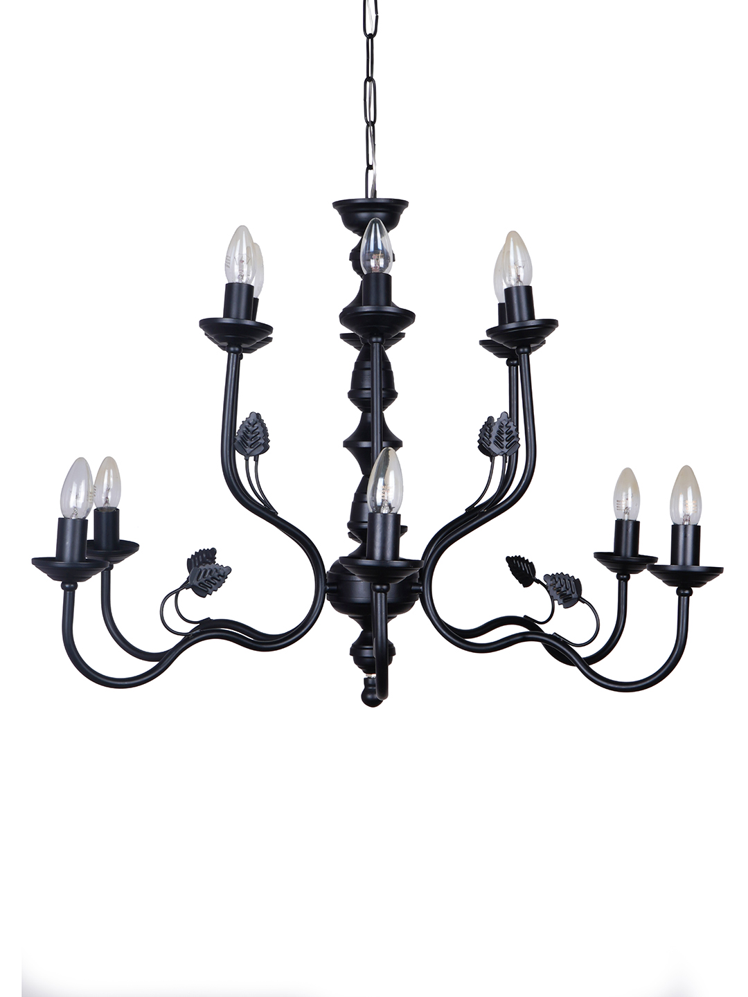 Steel Chandelier Ceiling Light side view