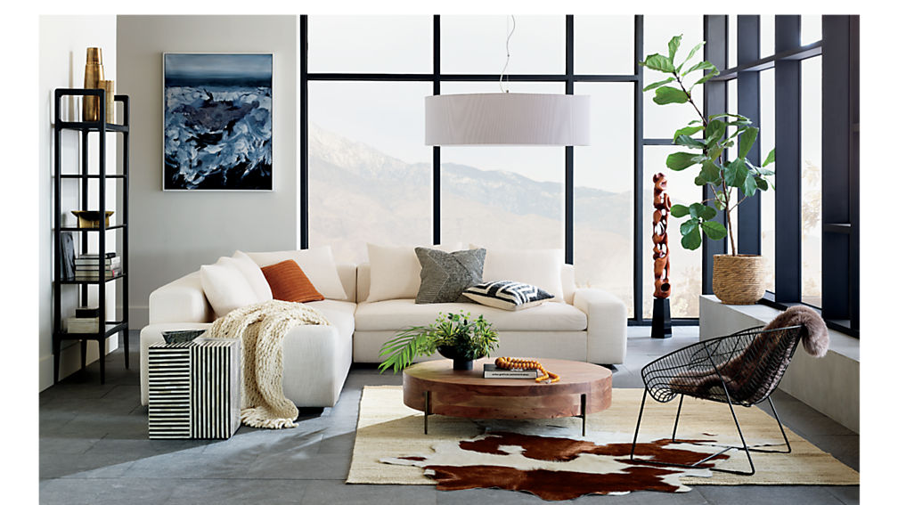 Elegant Low Round Wood Coffee Table with Gold Legs & Natural Grain Veneer
