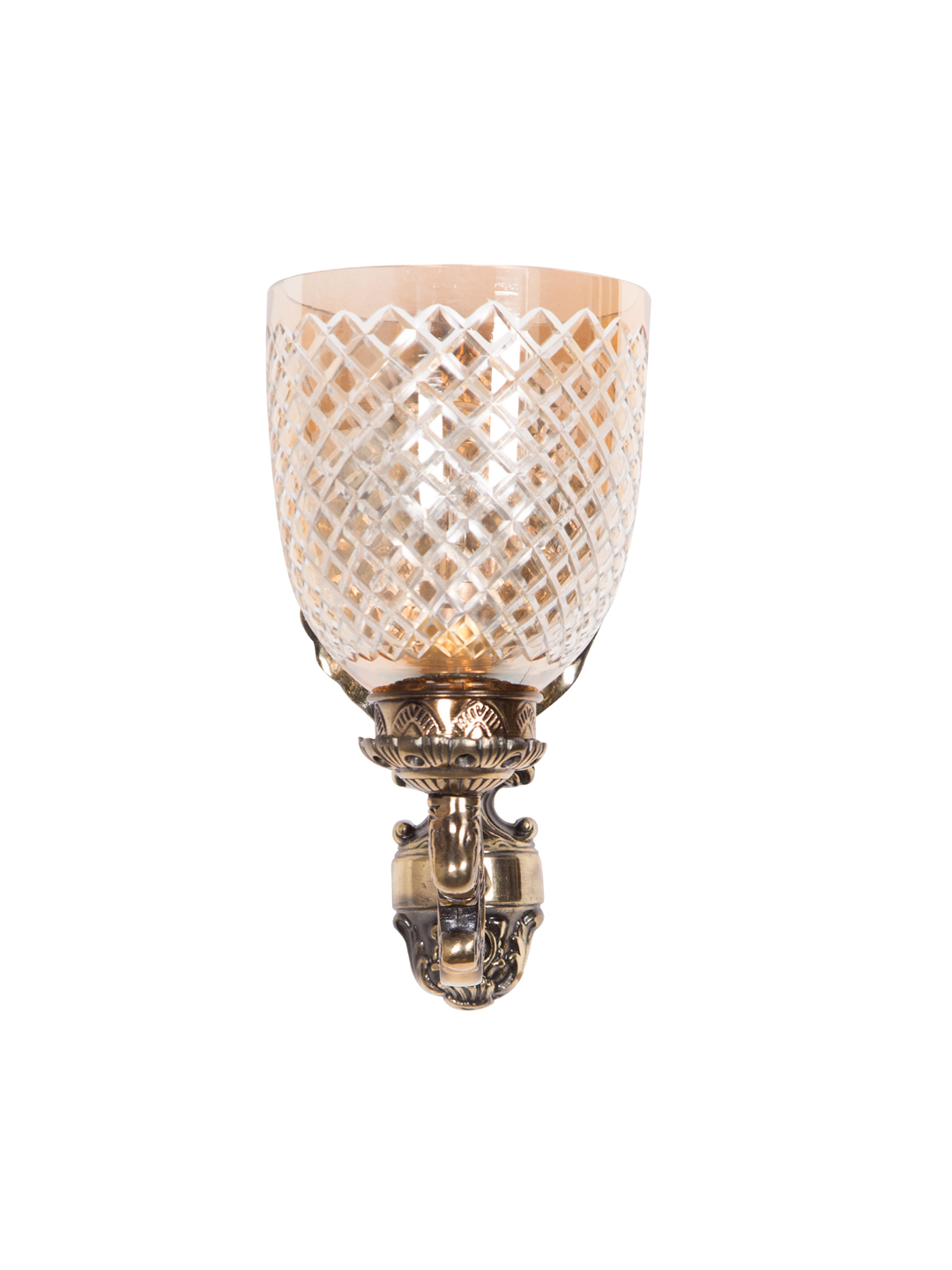 Elegant Golden Betel Leaf Aluminium Wall Sconce - Single Light Designer Fixture