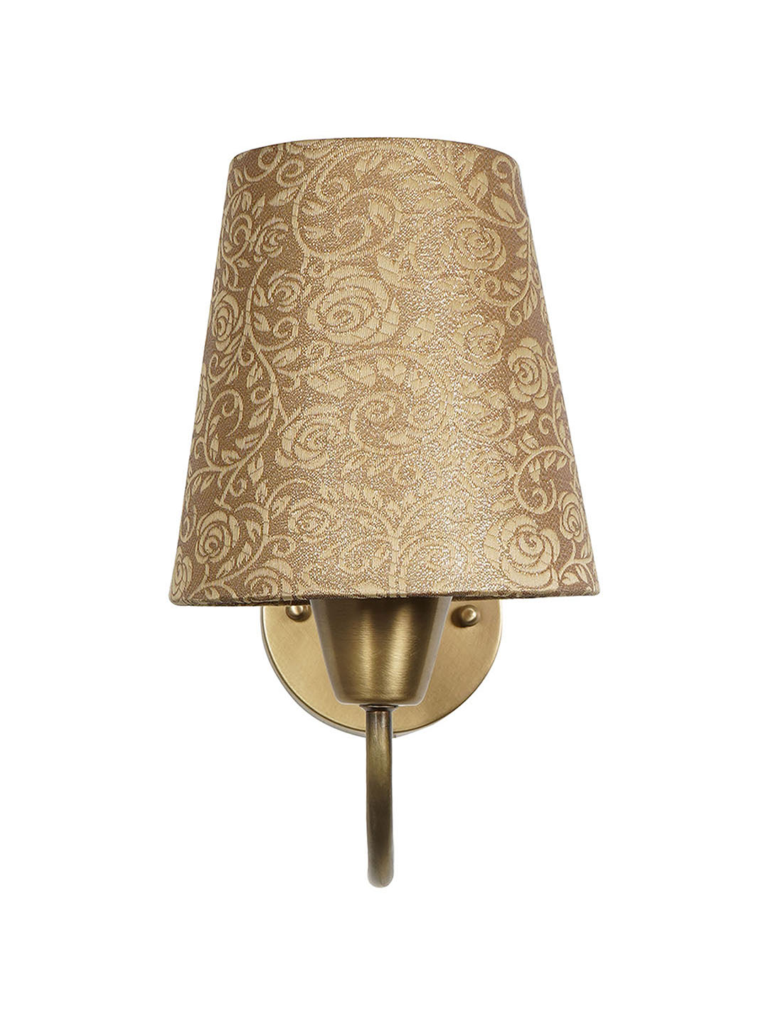 Brass Antique Fabric Brass 1-Light Wall Sconce – 25.4 cm