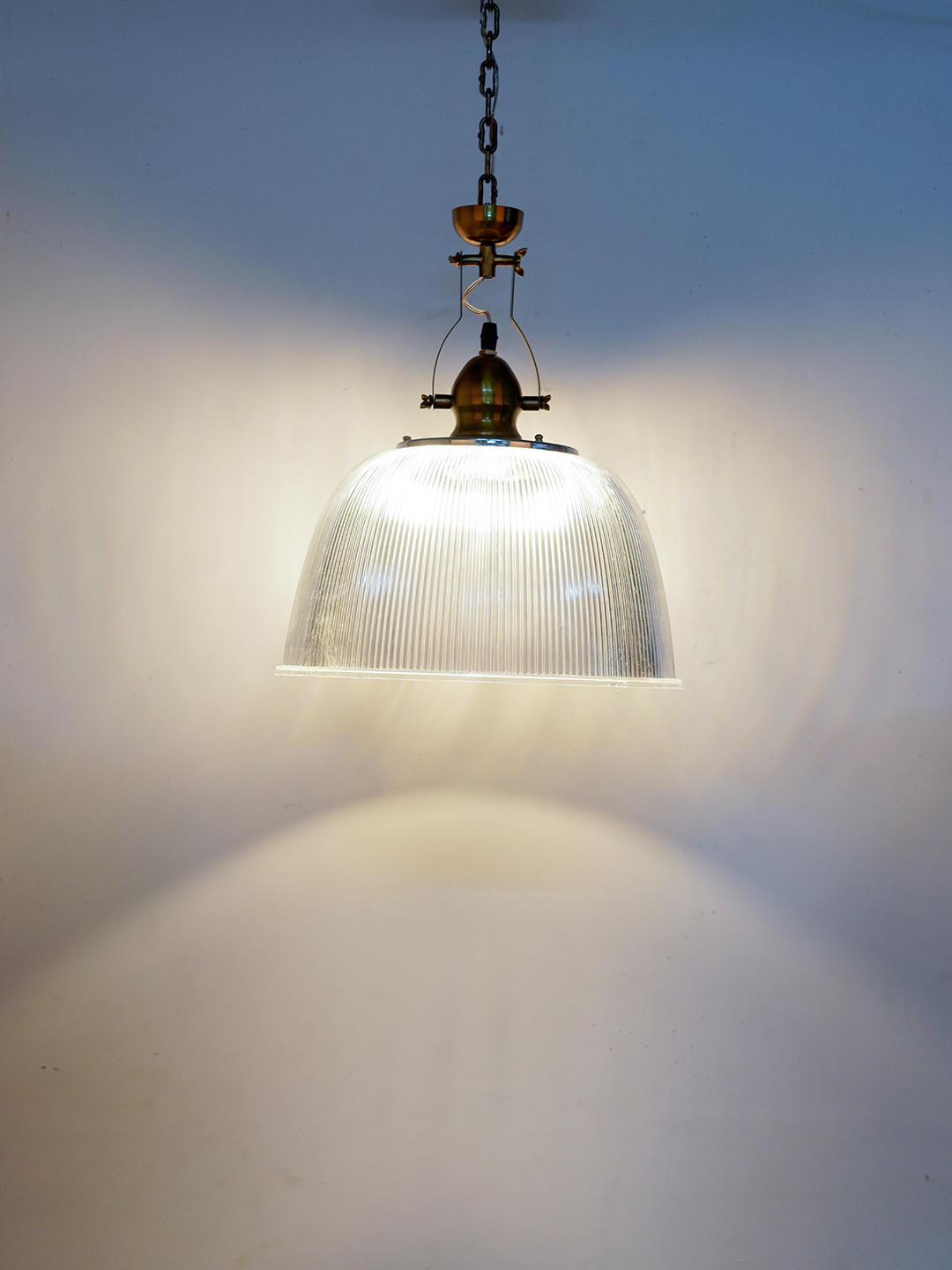 Brass Antique Polycarbonate 1-Light Pendant Light – 31.8 cm