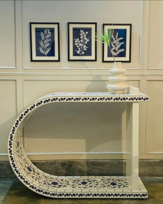 premium wood entryway console