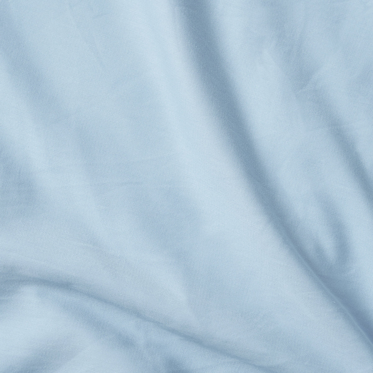 SKY BLUE 300TC flat sheet set, premium pure cotton satin