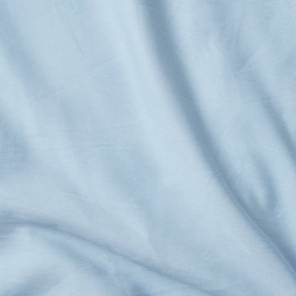 SKY BLUE 300TC flat sheet set, premium pure cotton satin