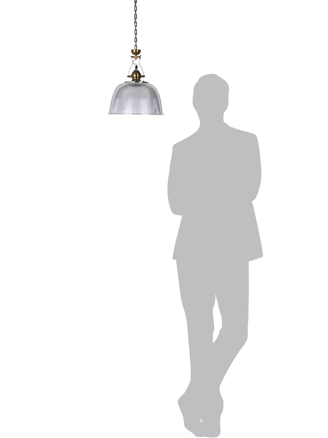Brass Antique Polycarbonate 1-Light Pendant Light – 31.8 cm
