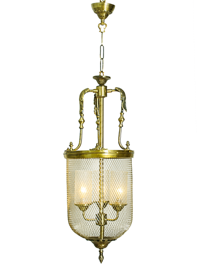 BellJali Gold B HL3 Lattice Portuguese Jar Pendant Light
