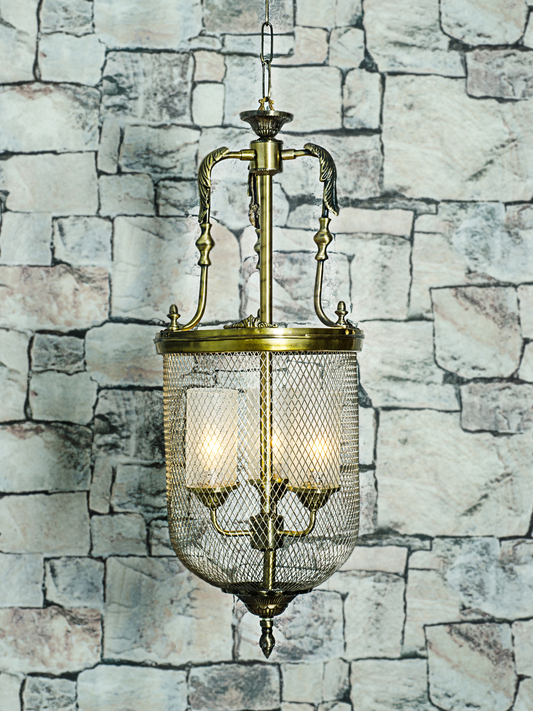 BellJali Gold B HL3 Lattice Portuguese Jar Pendant Light