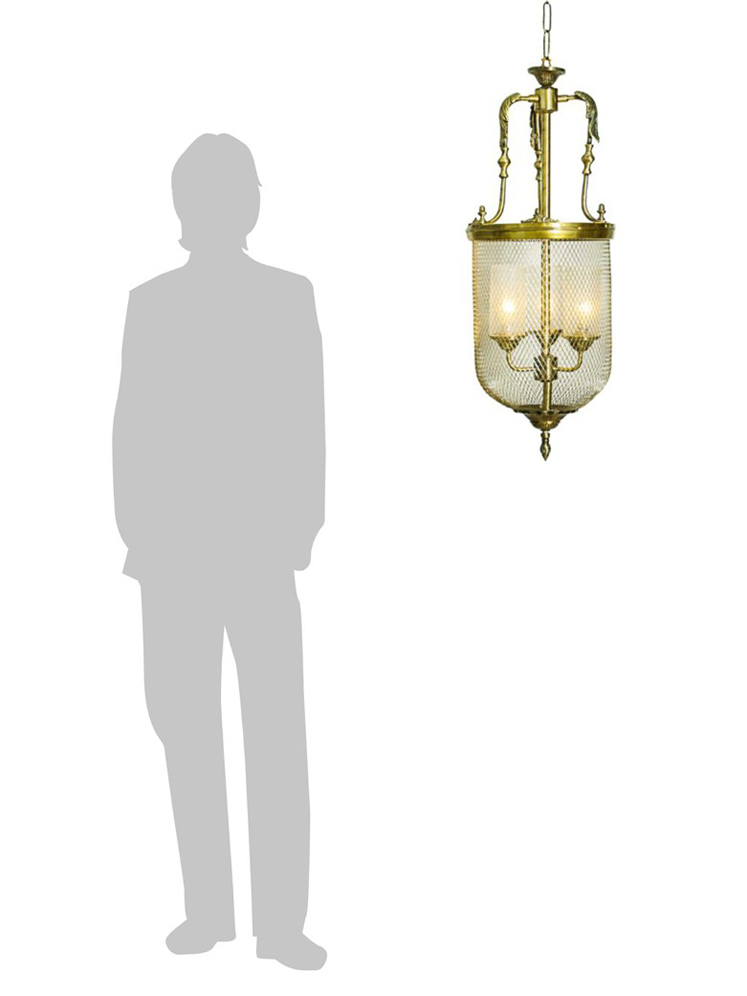 BellJali Gold B HL3 Lattice Portuguese Jar Pendant Light