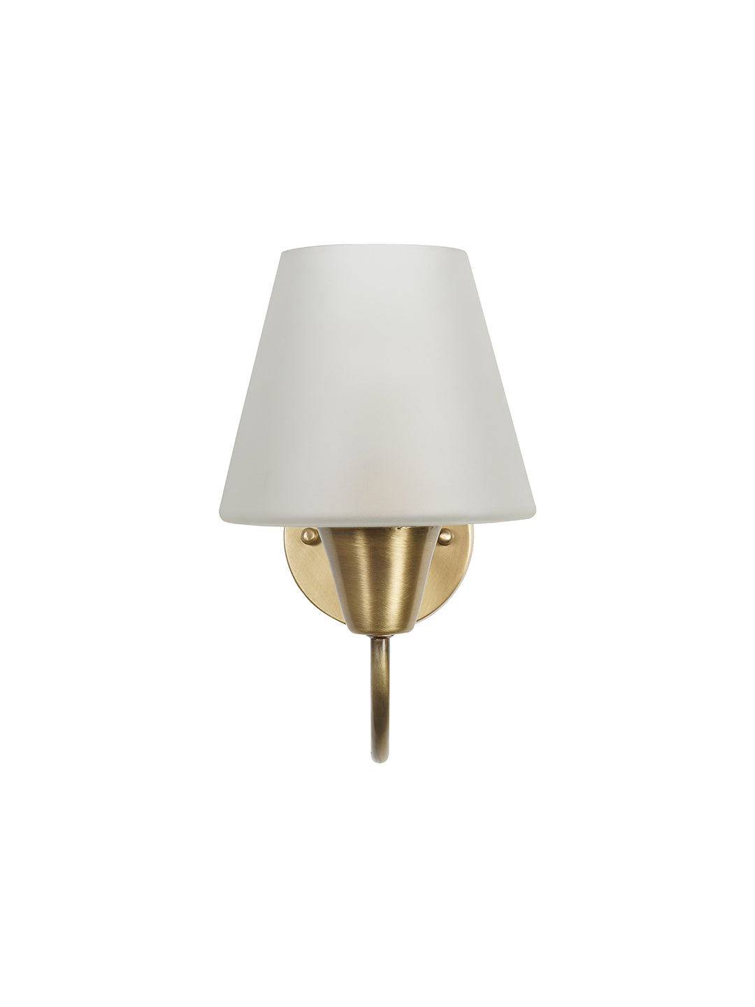 Brass Antique Glass Brass 1-Light Wall Sconce – 25.4 cm