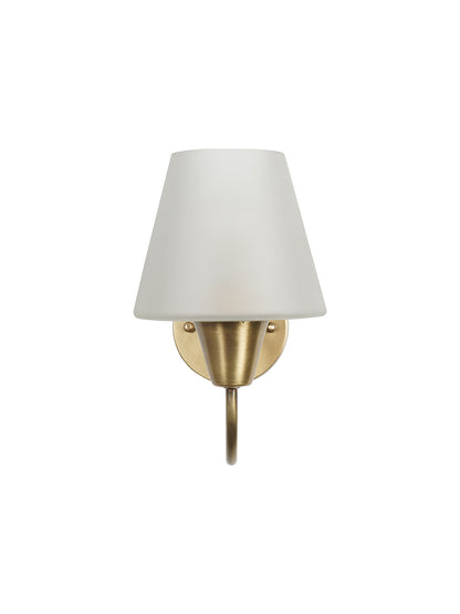 Brass Antique Glass Brass 1-Light Wall Sconce – 25.4 cm