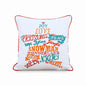 Vliving Star Embroidered 16" Multicolor Christmas Pillow Cover